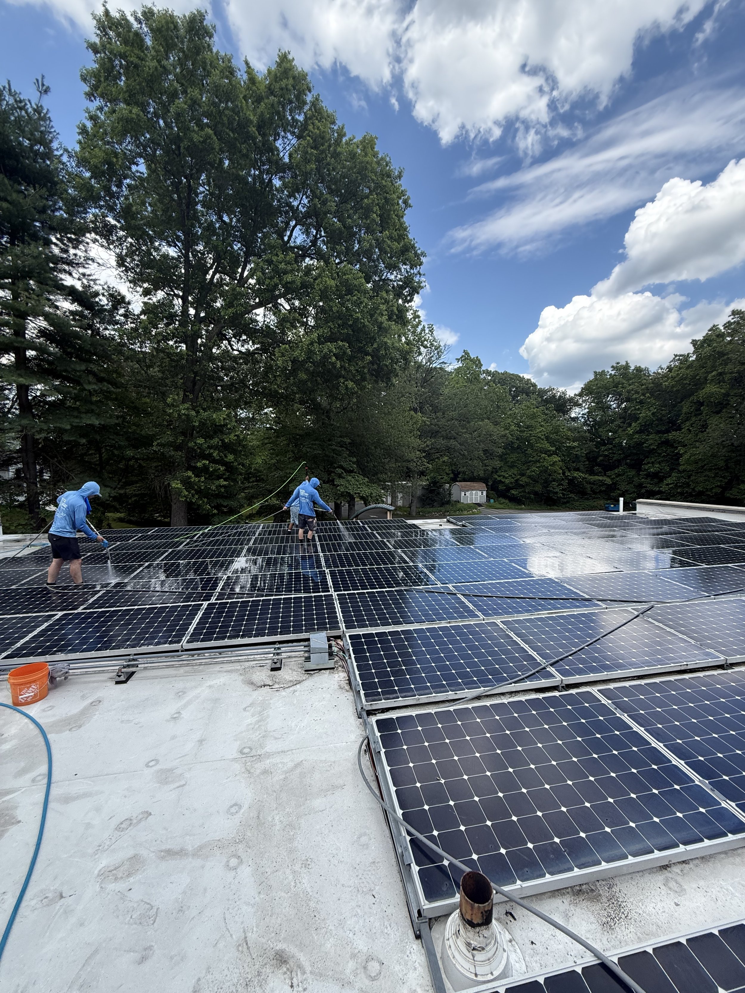 Solar panel cleaning in New Jersey