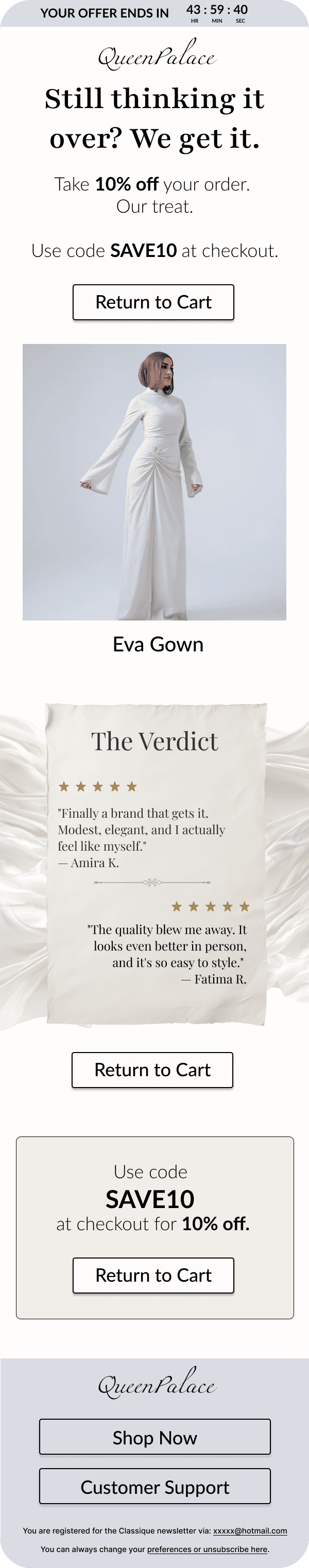Email examples of work done by Viravo