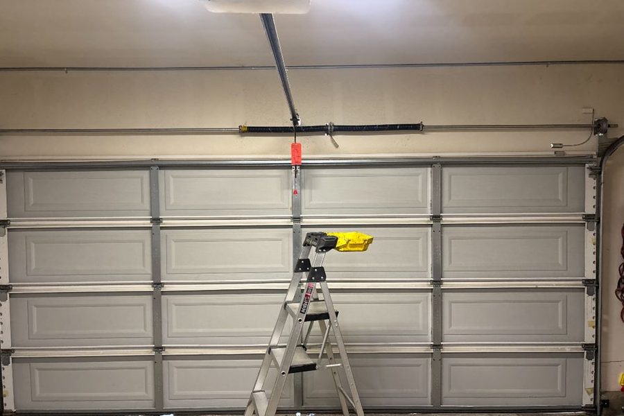 Replacement torsion spring installed on a garage door — Menifee, CA