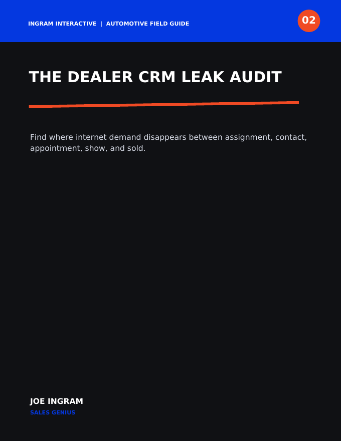 Dealer CRM Leak Audit cover