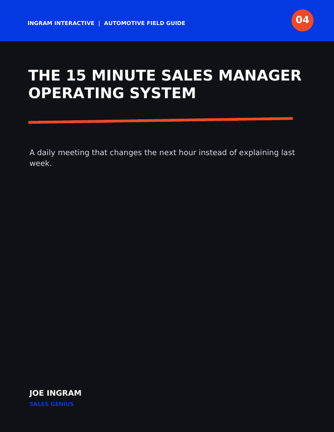 15-Minute Sales Manager Operating System cover