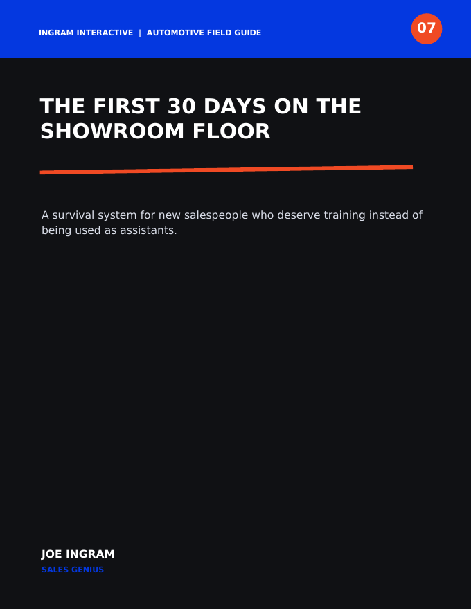First 30 Days on the Showroom Floor cover