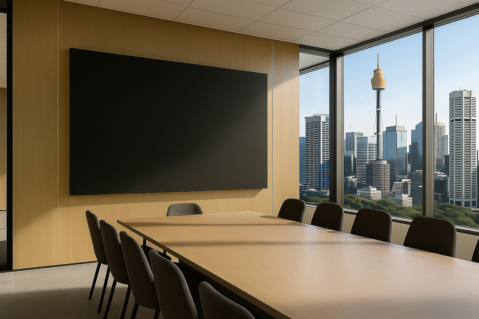 HCA110HD installed in a boardroom