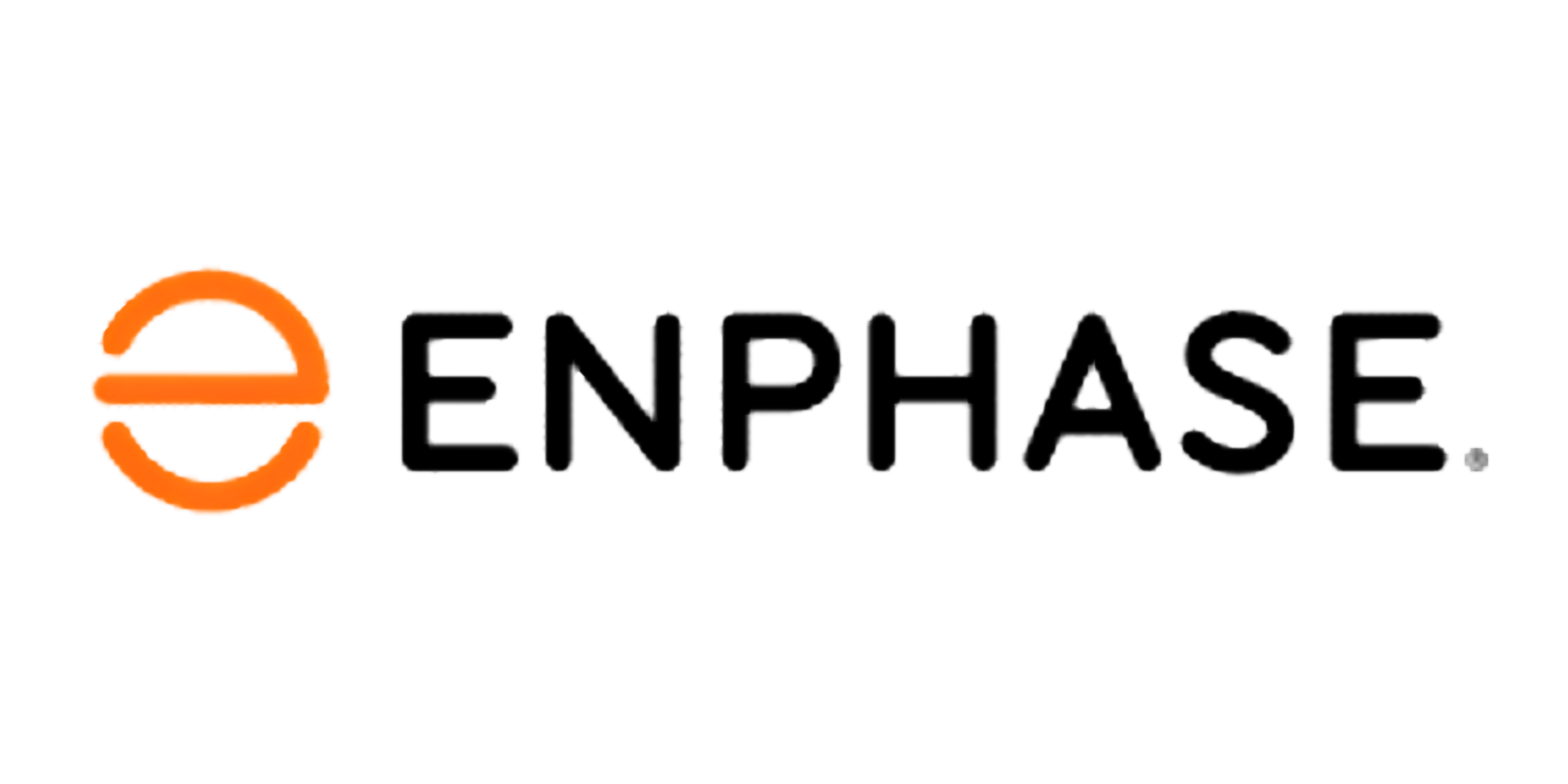 Enphase company logo with stylized orange letter e and black text.