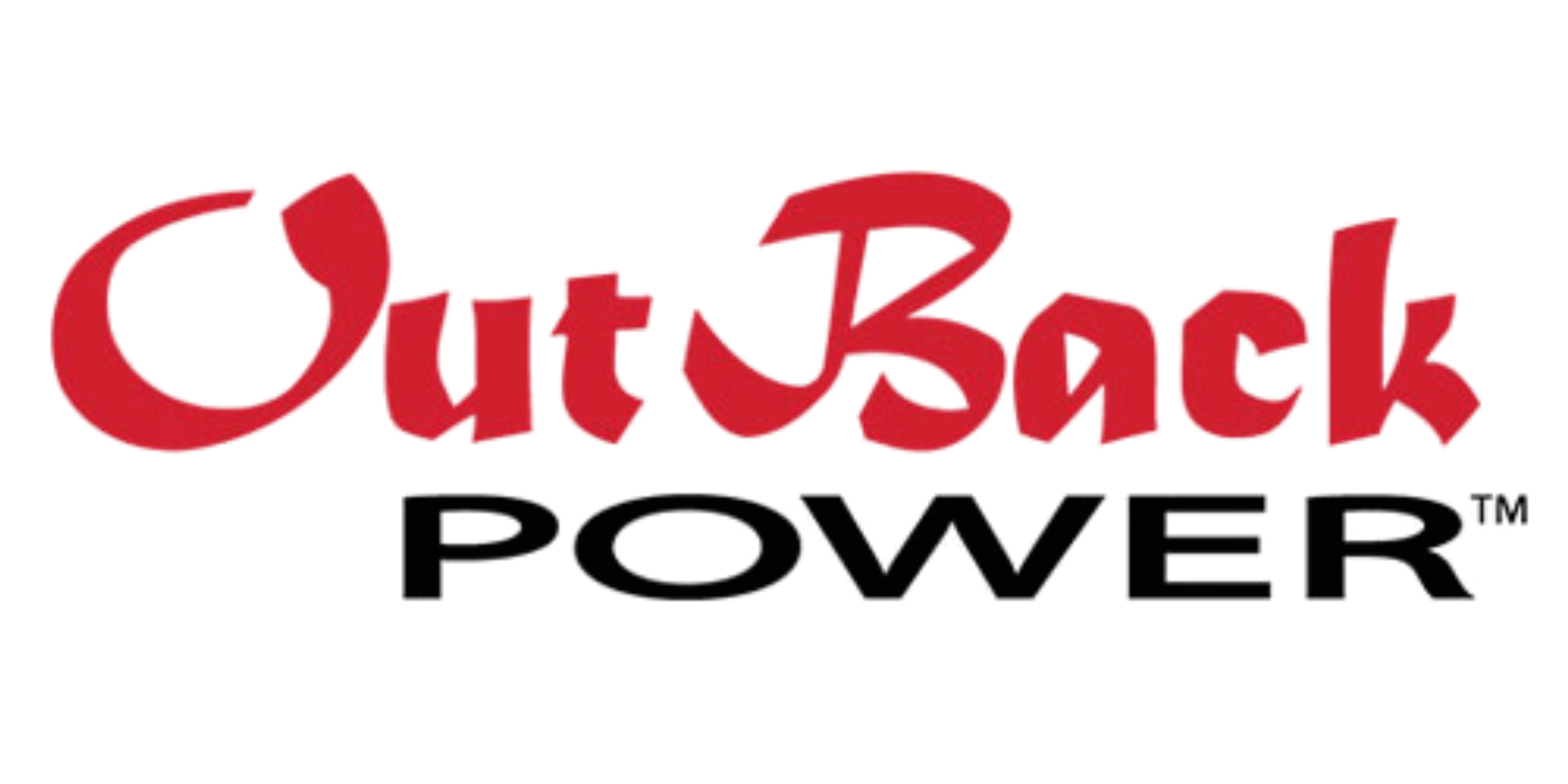 OutBack Power logo with OutBack in red and Power in black text.