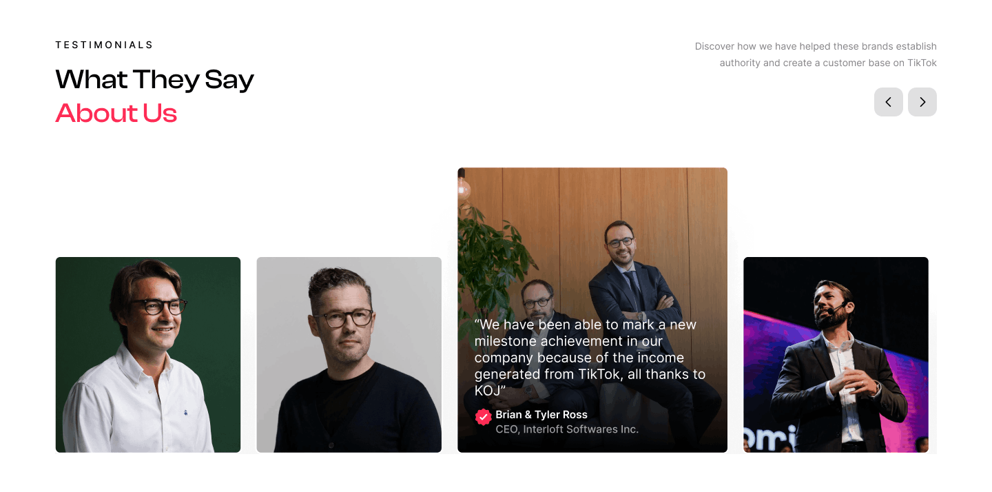 KOJ testimonials