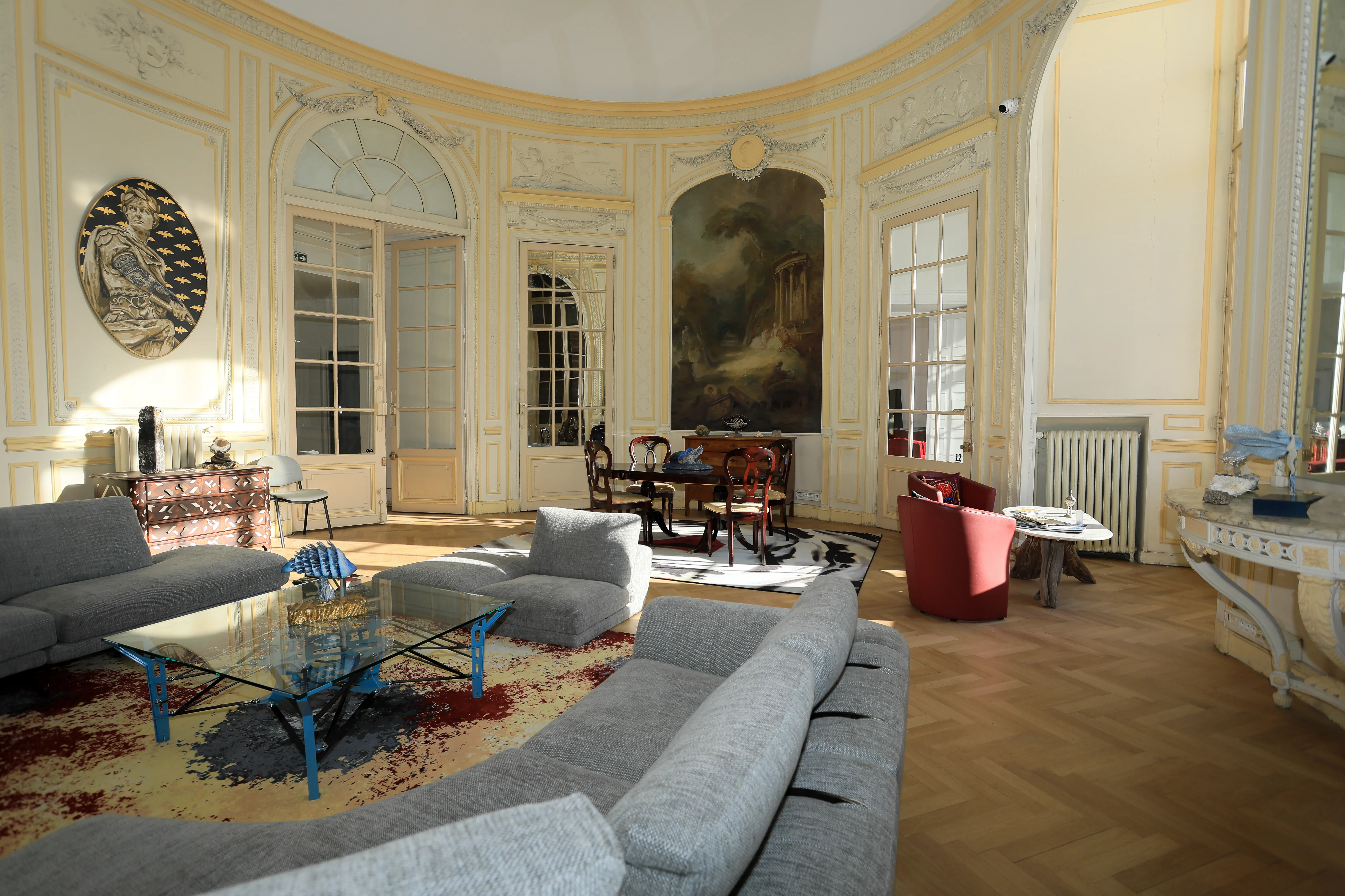 Salon du showroom Oro & Baud au Majestic, boulevard de Cimiez a Nice