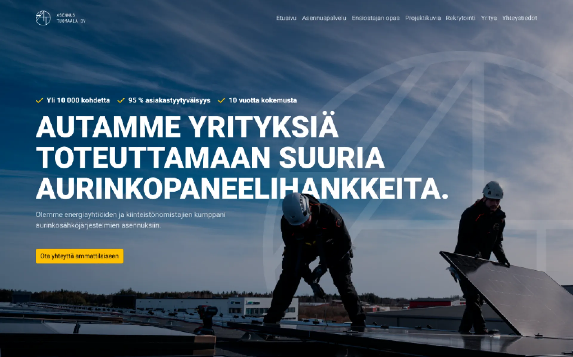 Verkkosivujen uudistuksen referenssikuva. Toteuttajana verkkosivustudio werkamo, joka on suomen parhaimpia verkkosivujen uudistajia.