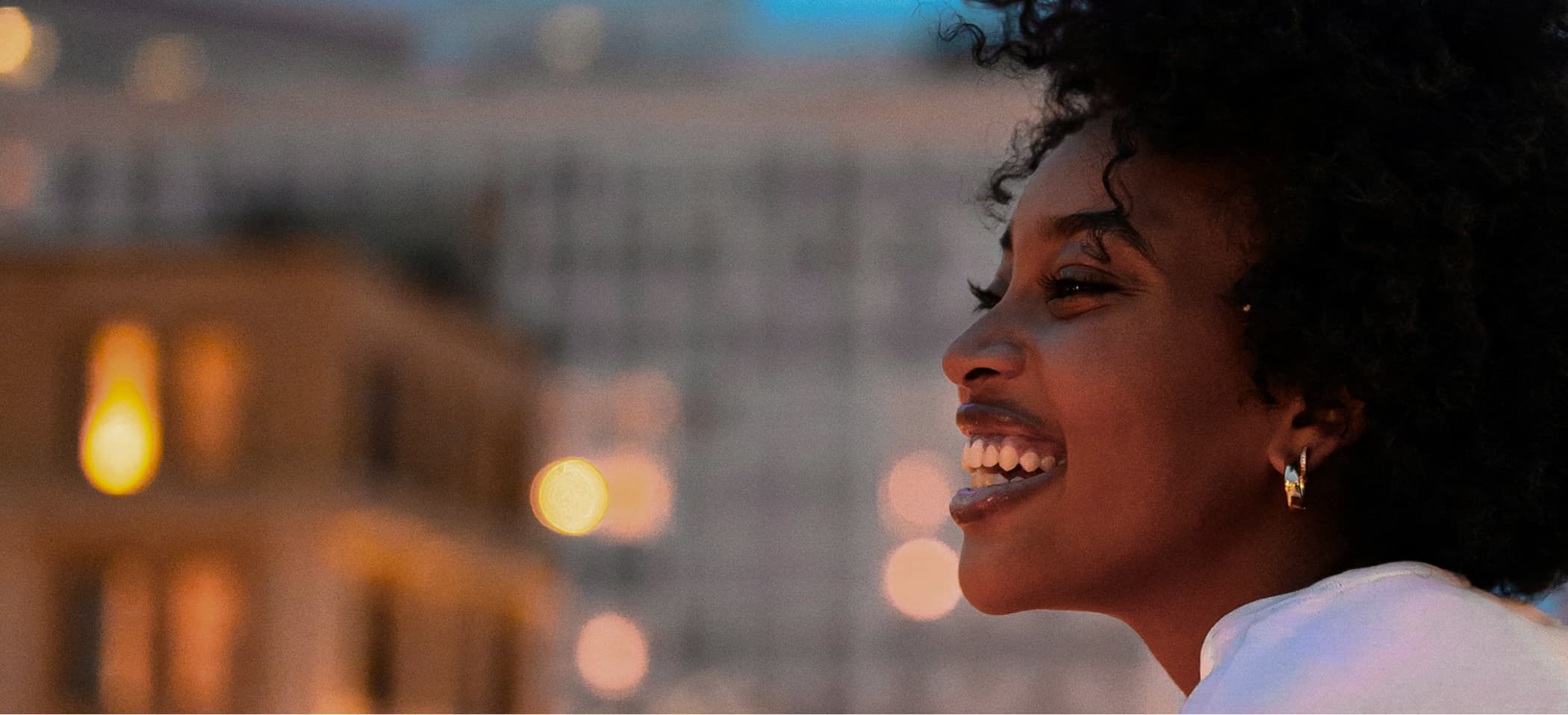 black woman smiling