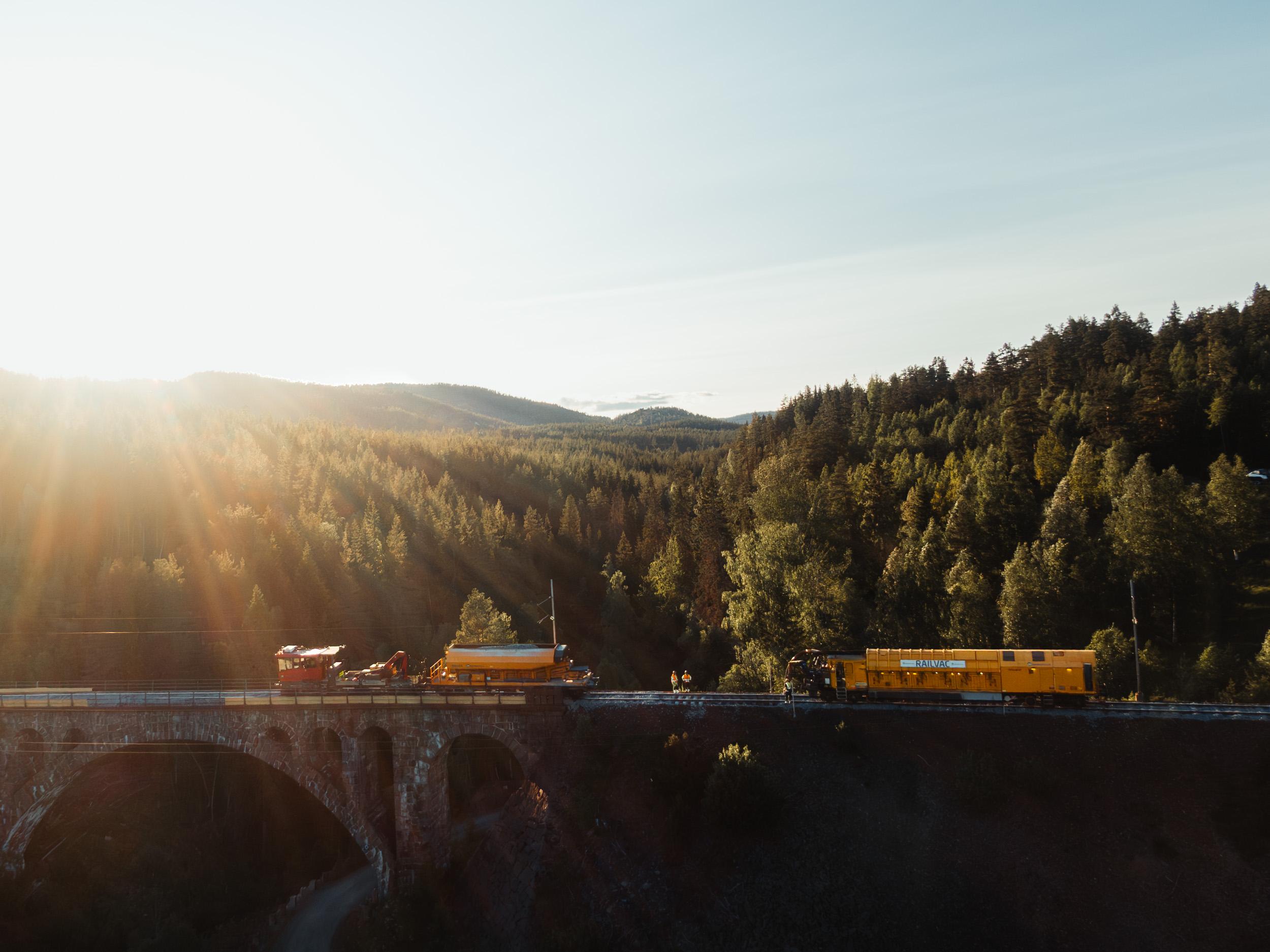 Ballast replacement, Hengselva bridge