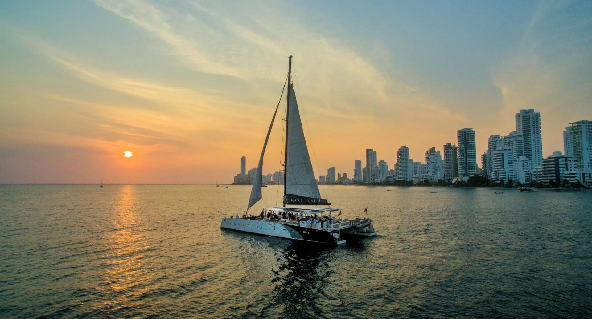 Sunset catamaran cruise