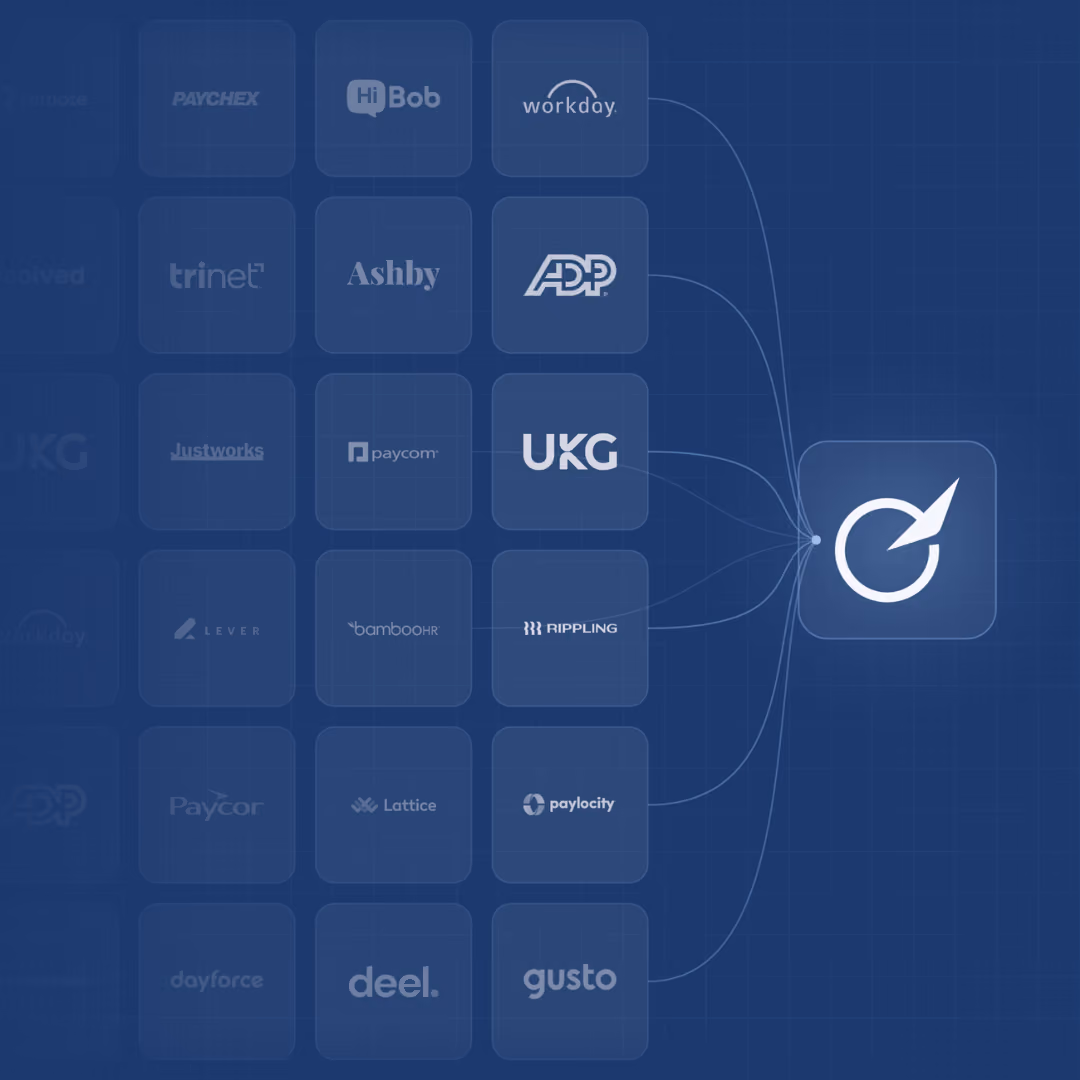 Outsail software compares vendors by company size and cost with logos and a graph chart on a blue background.