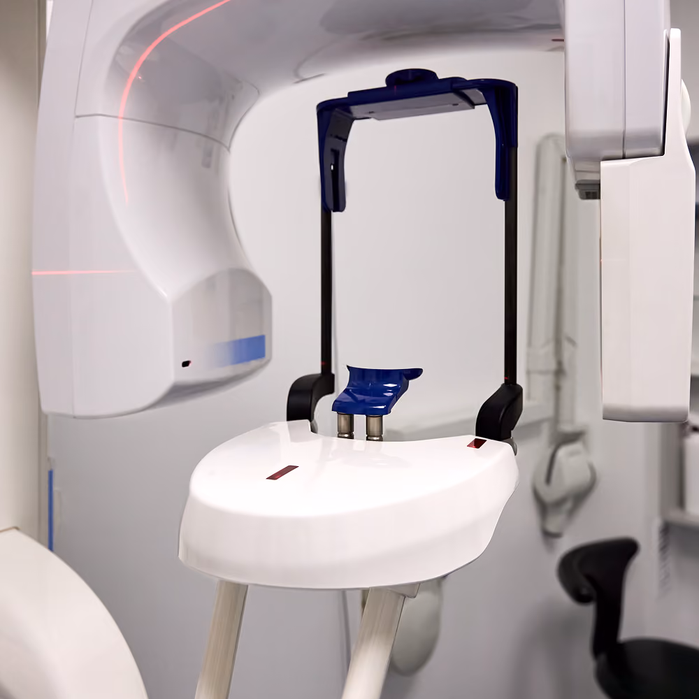 Cone-beam CT scan open in implant planning software at Restore Dental Implant Studio