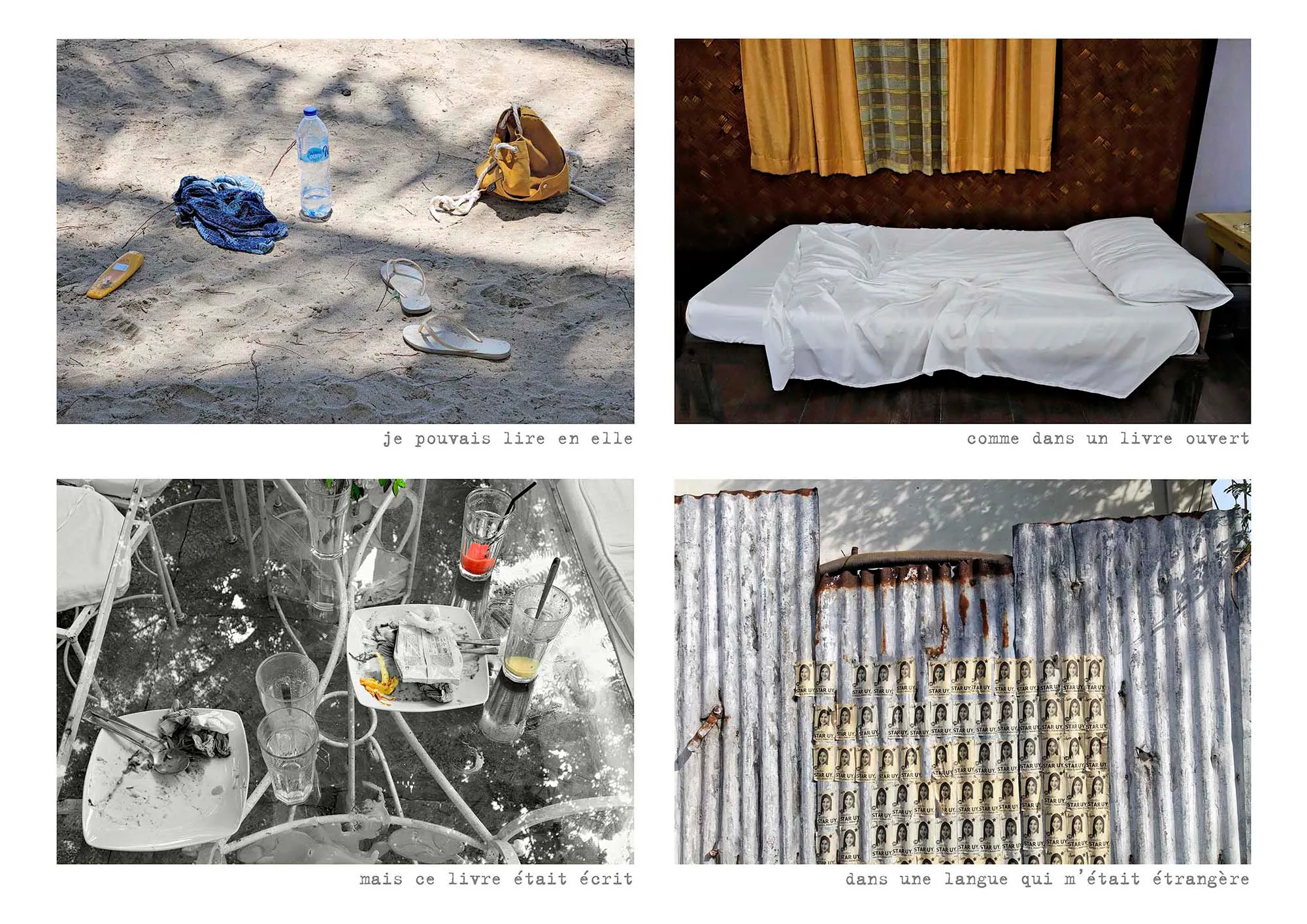 montage 4 photos serie still life de Patrick Métais