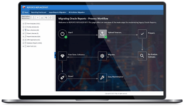 Full-service migration path from Oracle Reports to Jaspersoft