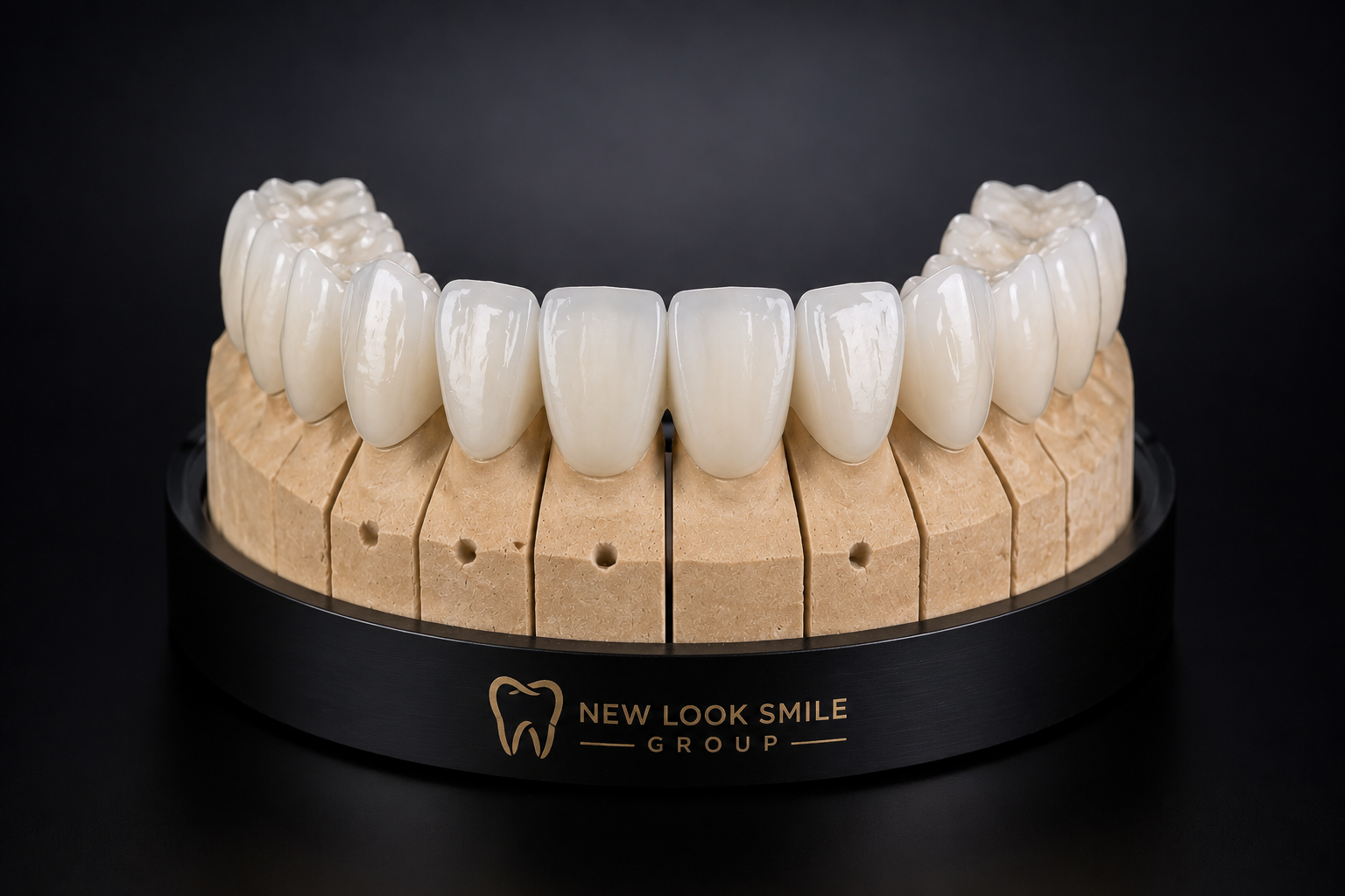 Zirconium crowns prepared in the dental laboratory