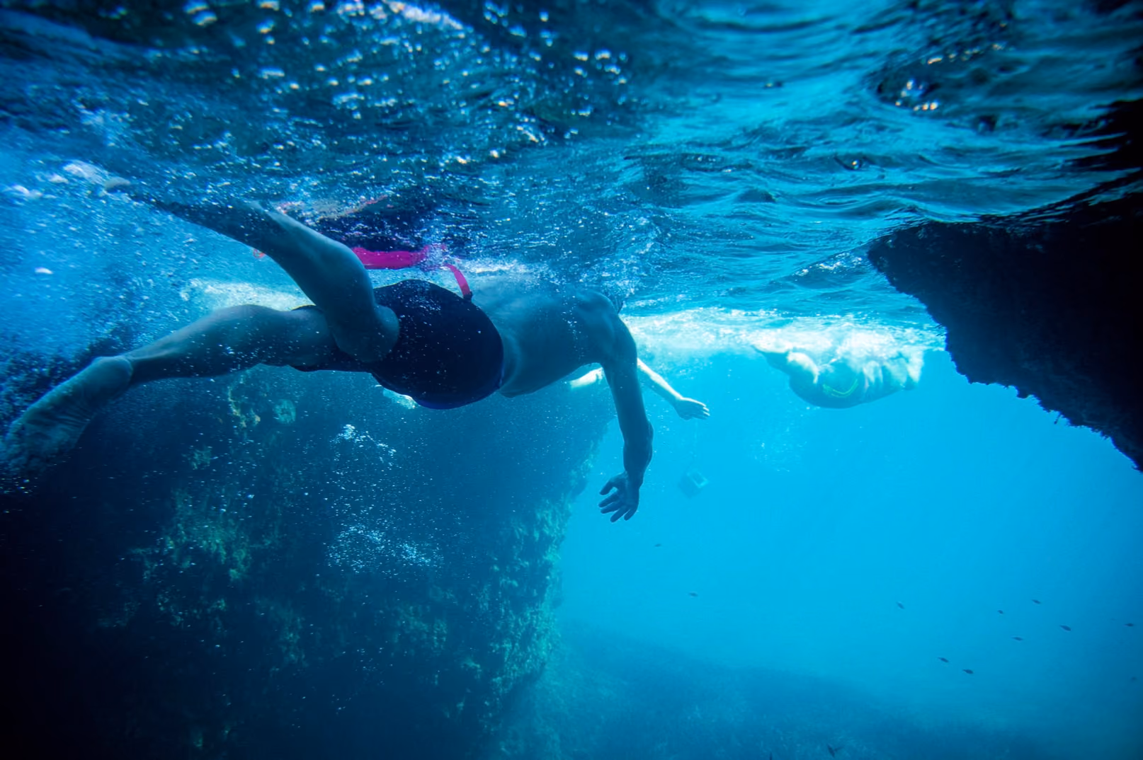 UltraSwim 33.3 #9 Greece, underwater view of the rock gap