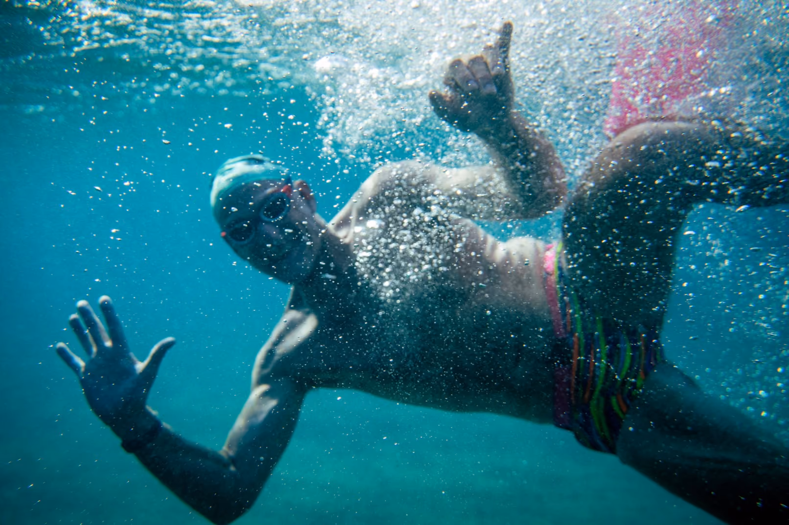 UltraSwim 33.3 #9 Greece, underwater swimmer pose