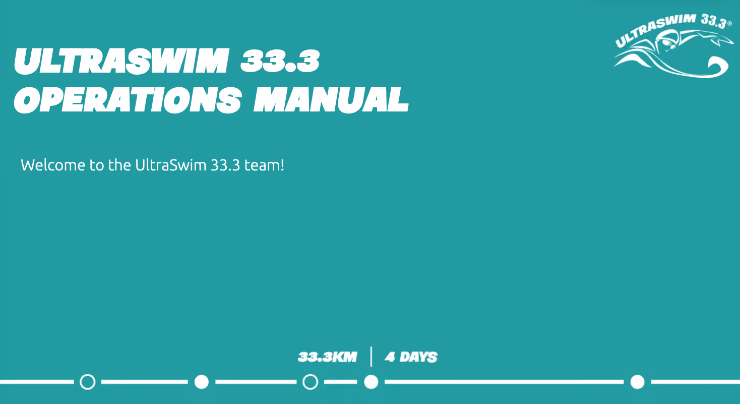 UltraSwim 33.3 operations manual graphic