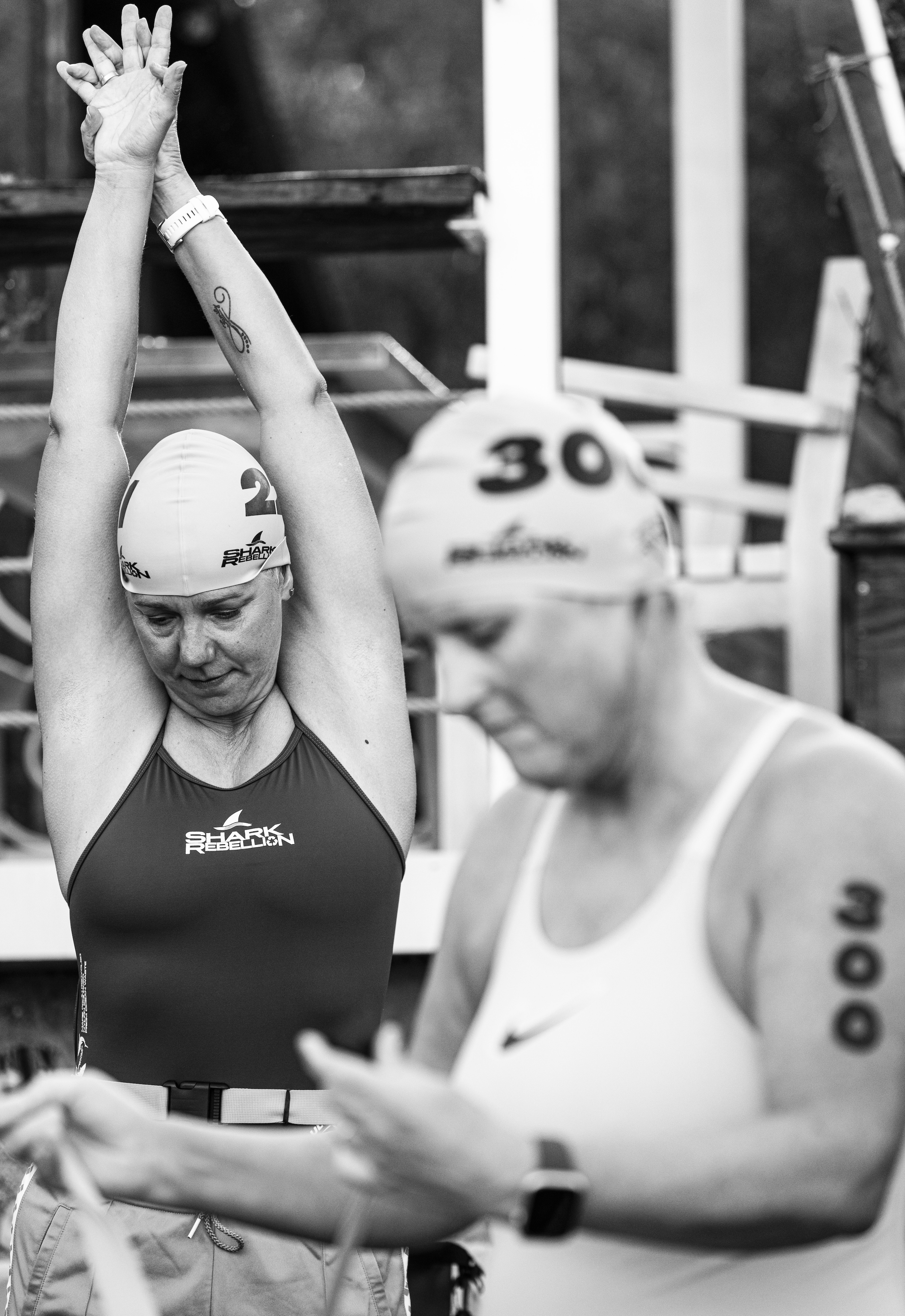 UltraSwim 33.3 #5 Montenegro, swimmer stretching