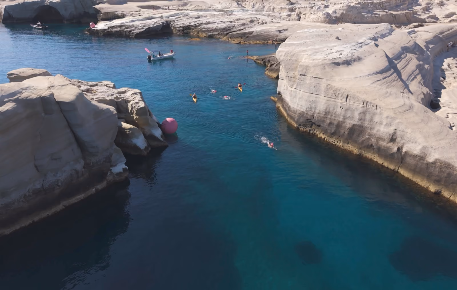 Volcanic coastline of Milos, Greece