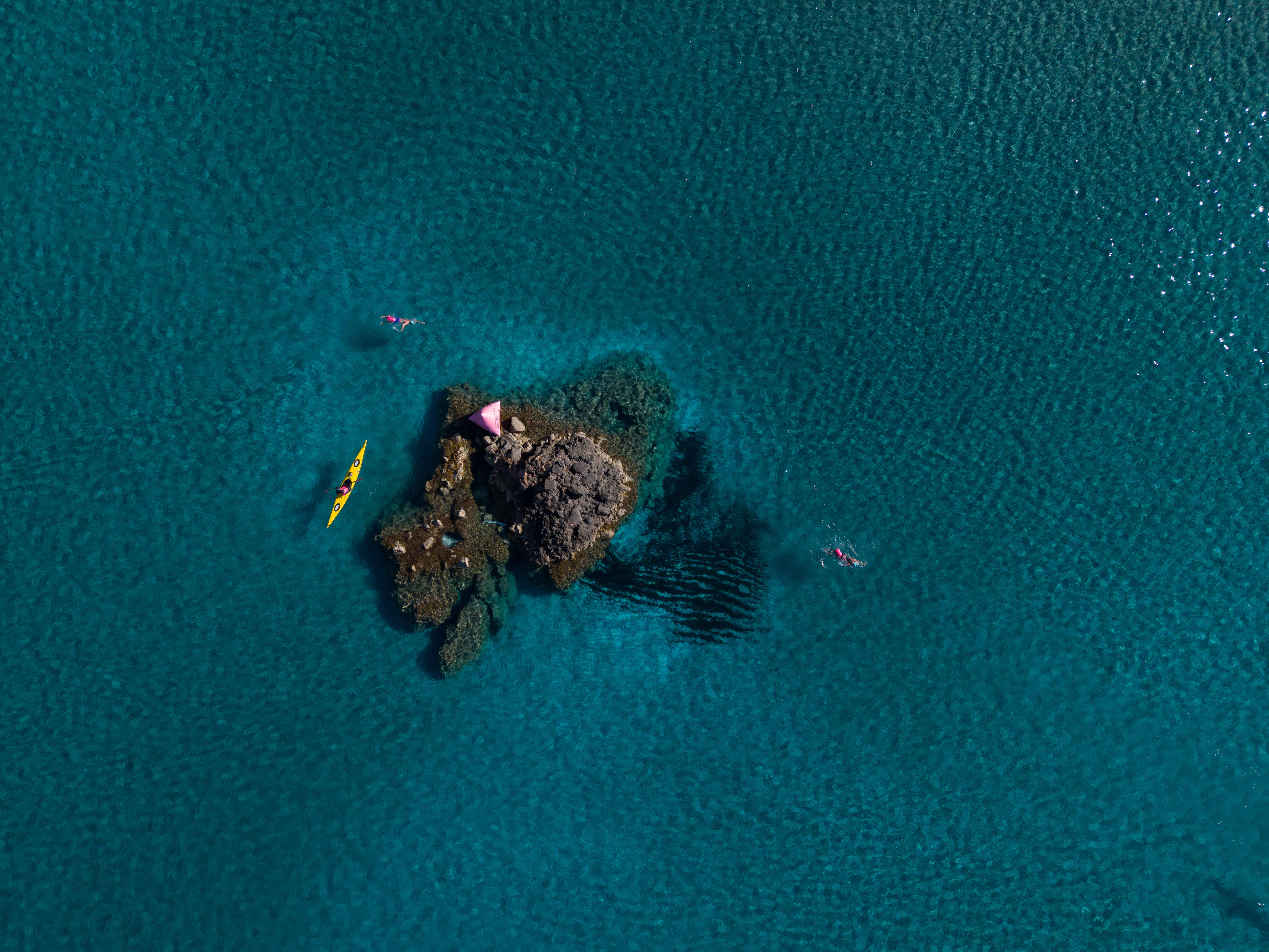 Drone view of the lost island, Milos