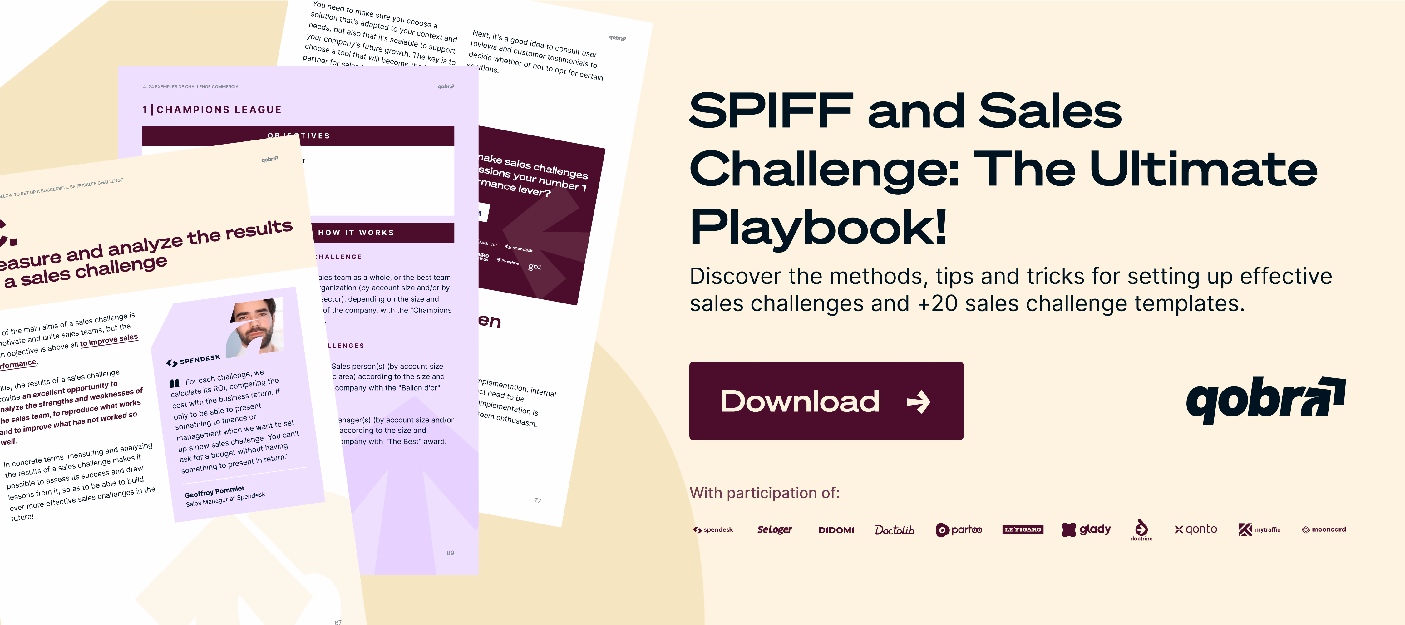 SPIFF and Sales Challenge: Playbook