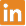 LinkedIn logo consisting of white 'in' letters on an orange square.
