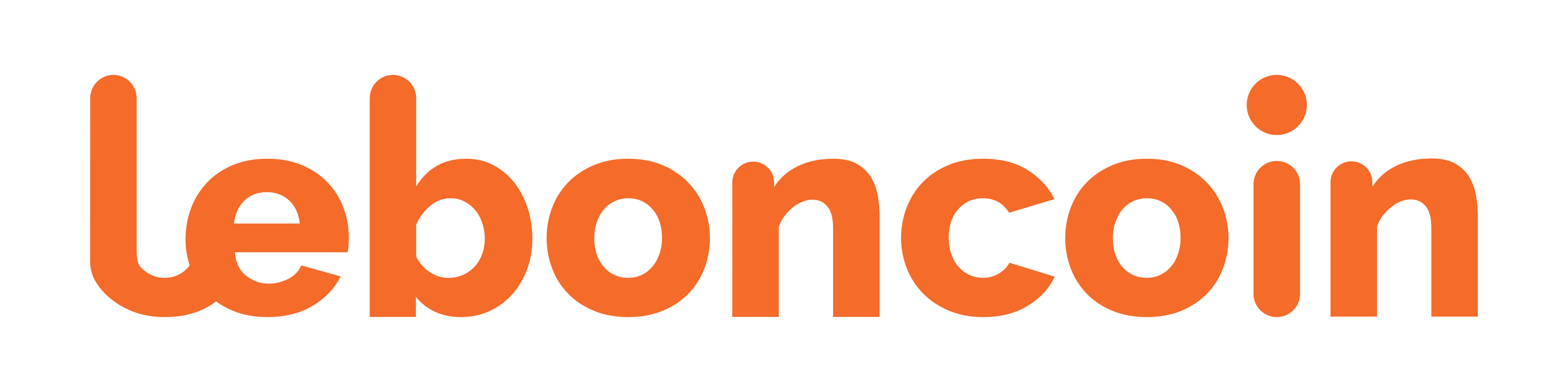 Leboncoin wordmark logo in orange lowercase letters.