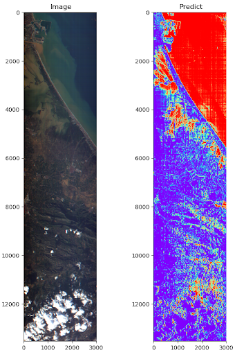 Image of flood mapping over Valencia