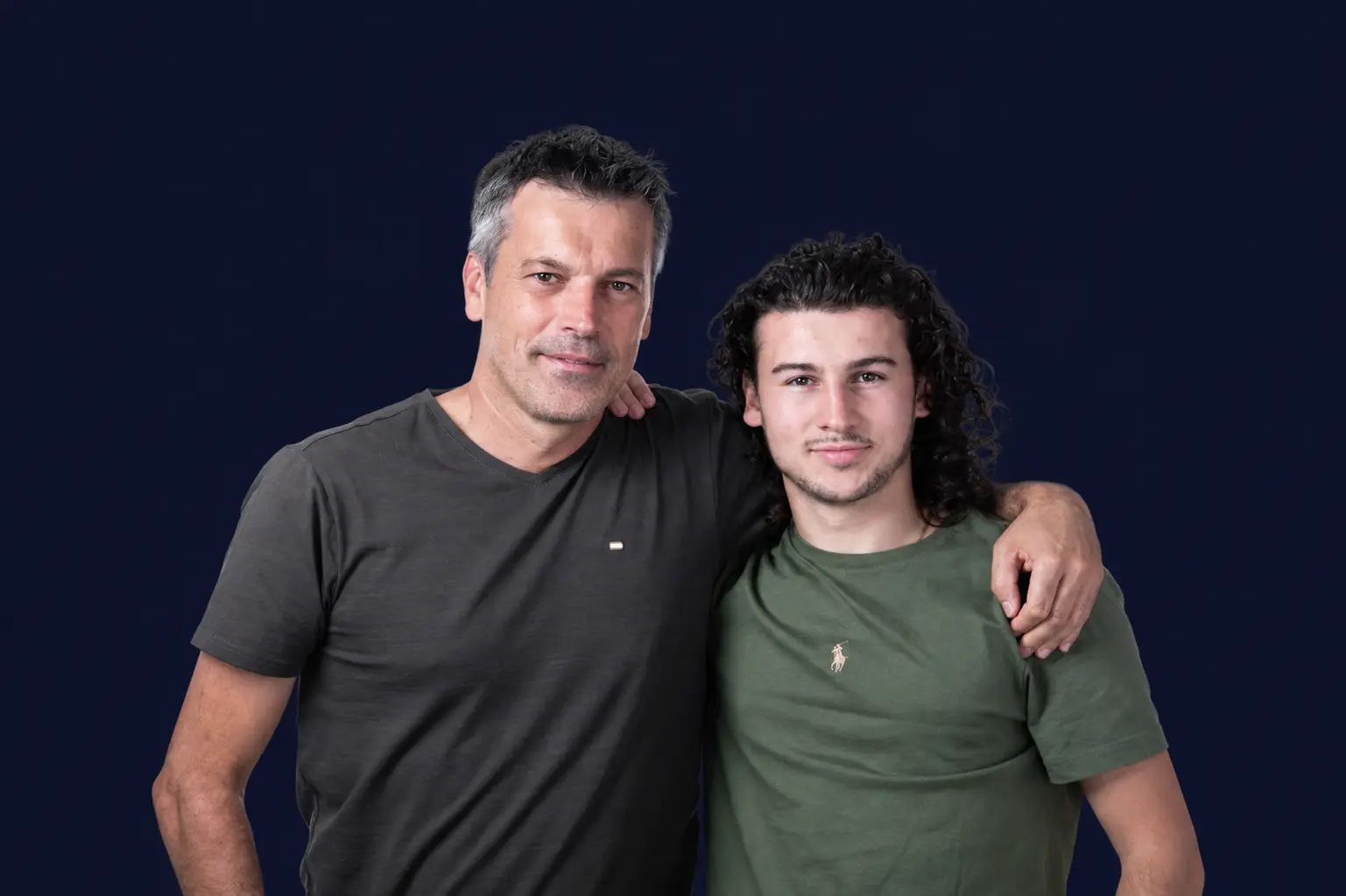 Dorian et son fils Kenzo. 