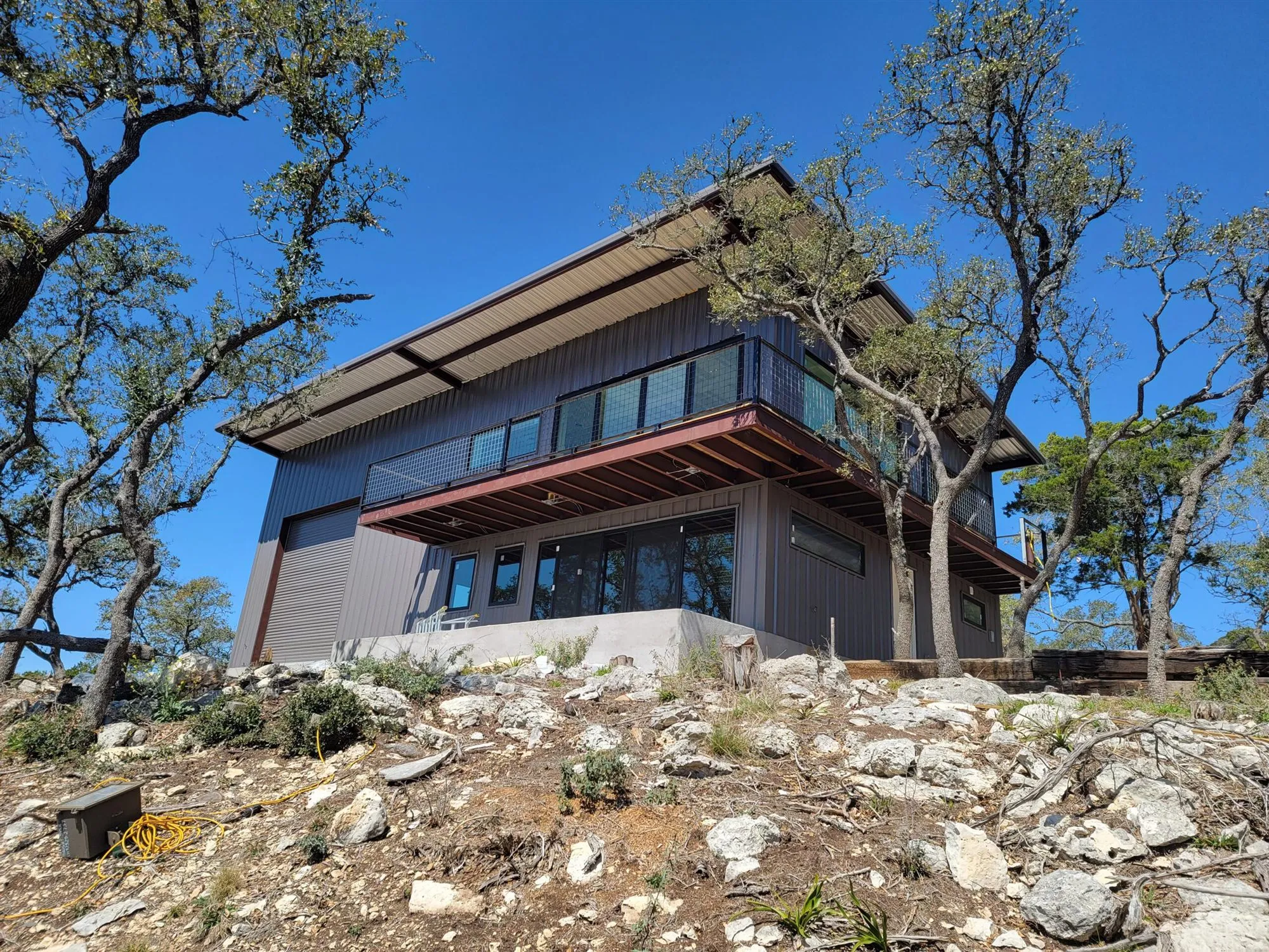 Hill Country Building & Renovation construction crew working on a Texas Hill Country build