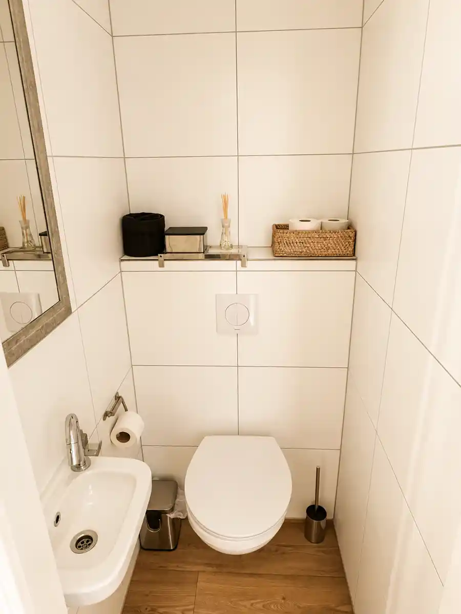 Gäste-WC in der Ferienlodge Zeeland