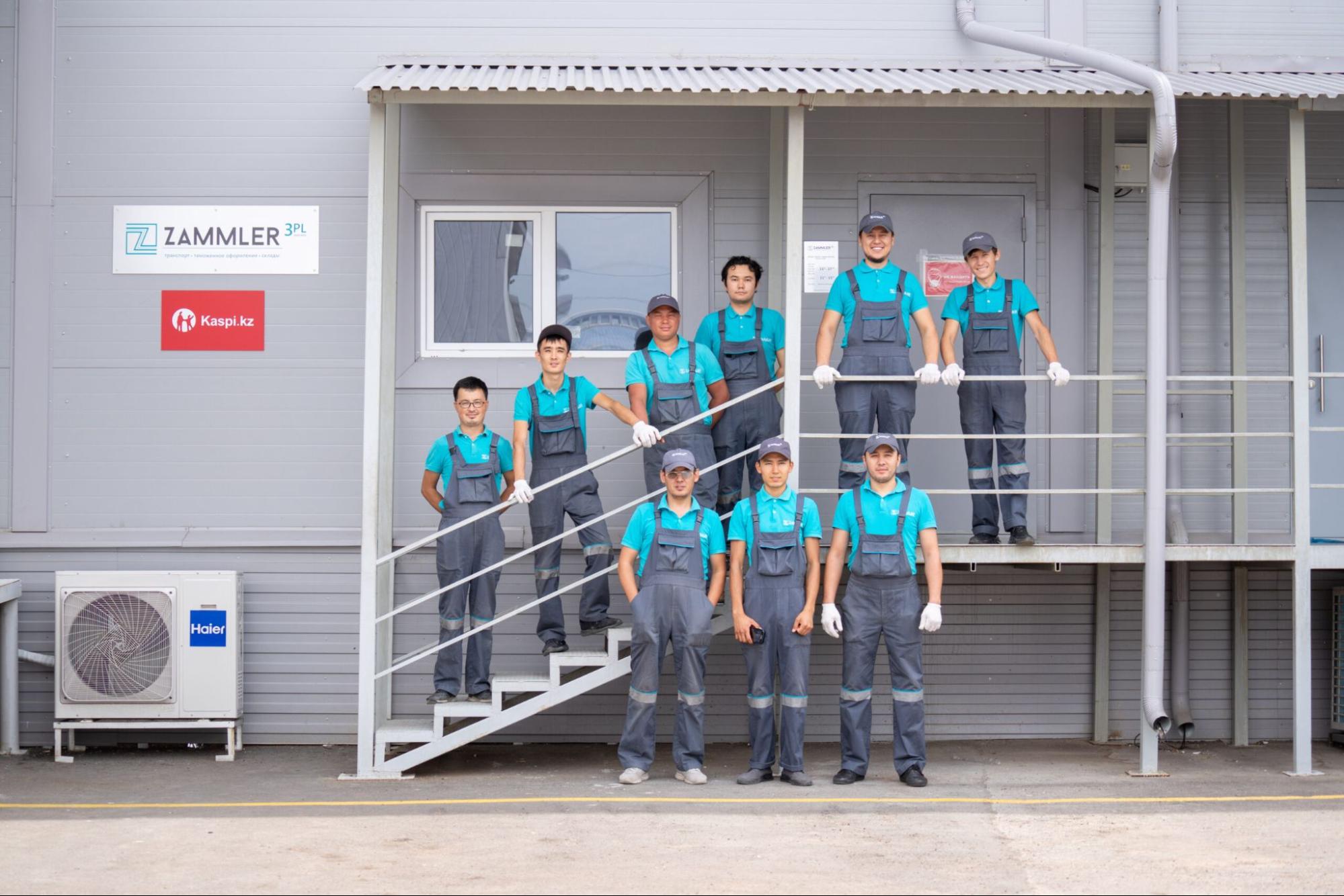 Zammler Kazakhstan warehouse operations team
