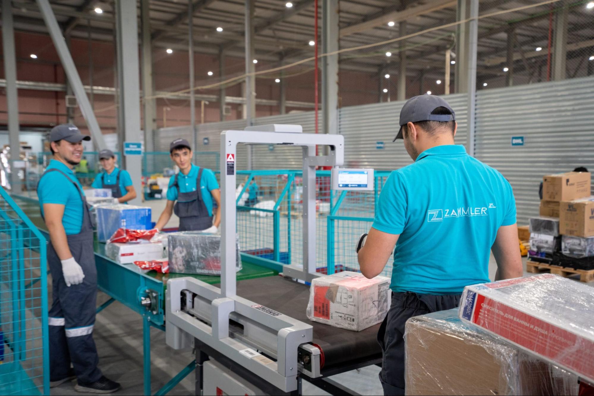 Zammler Kazakhstan warehouse sorting operation