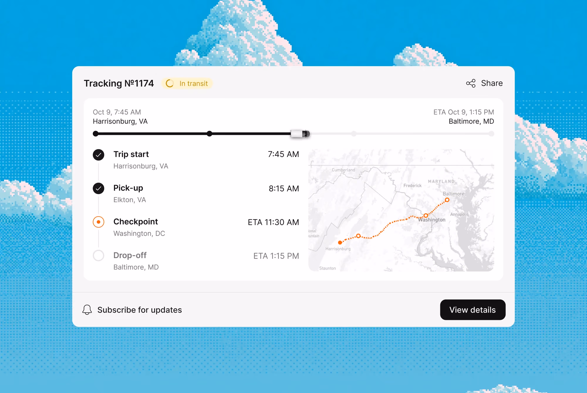 Tracking interface