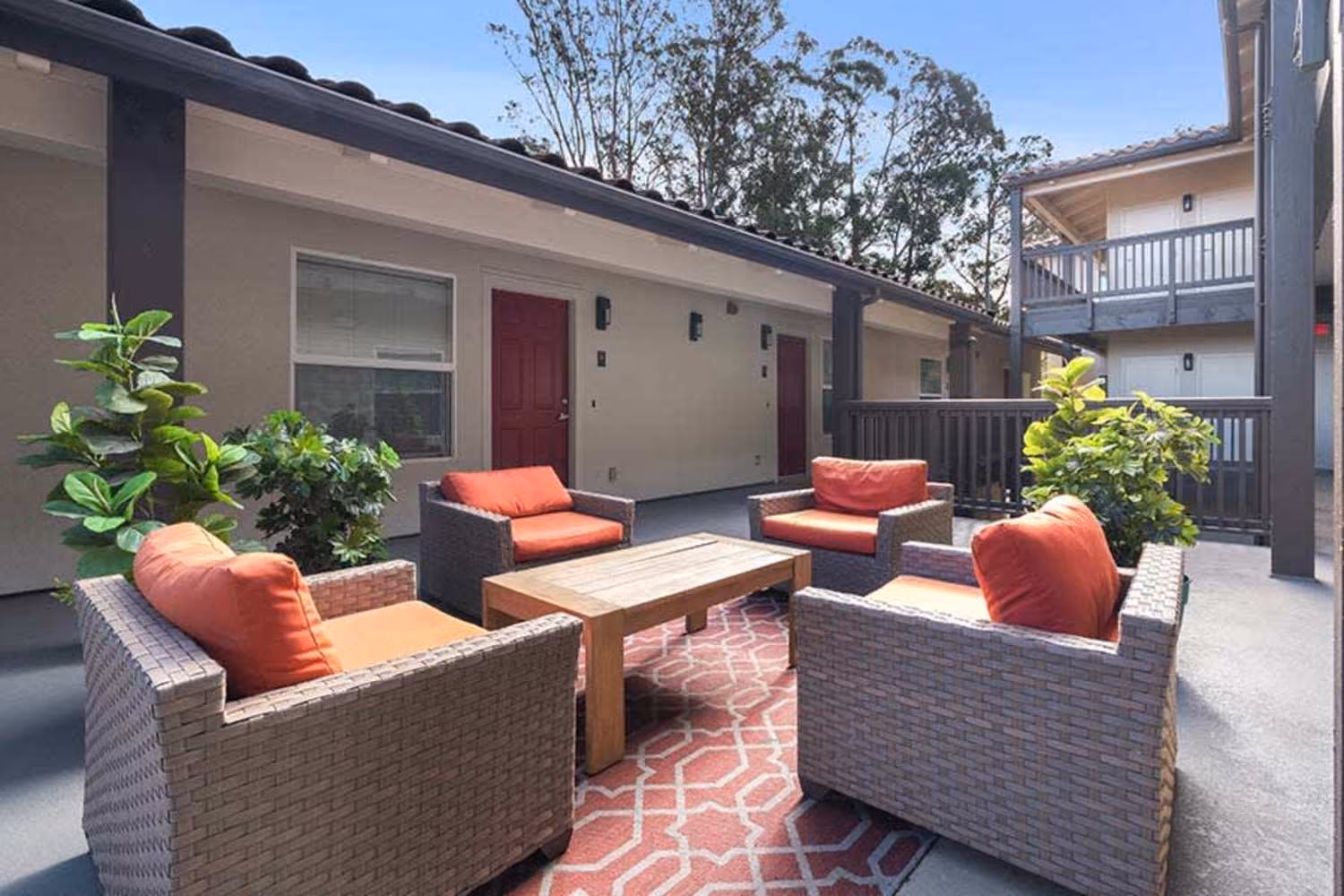 Exterior seating area