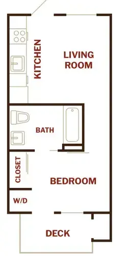 1 bed 1 bath floor plan layout
