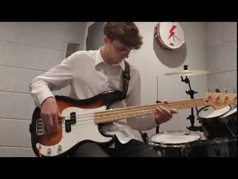 Bass student after 5 years of lessons