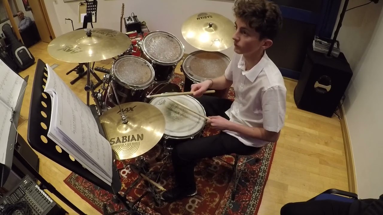 Drum student after 5 years of lessons