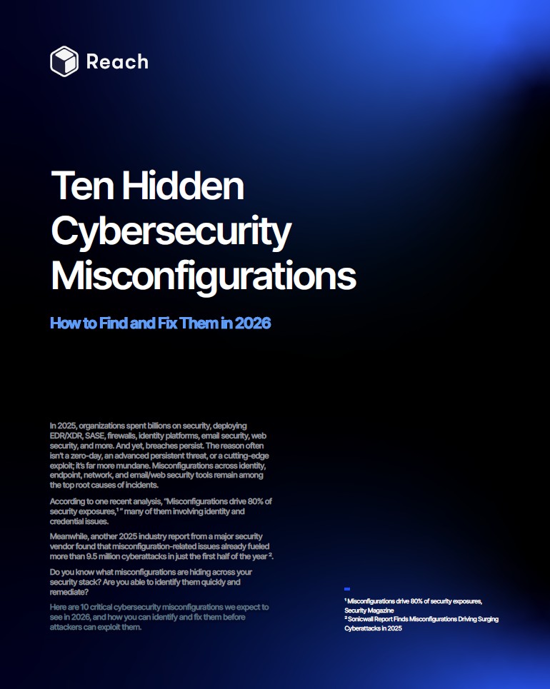Ten hidden cybersecurity misconfigurations guide