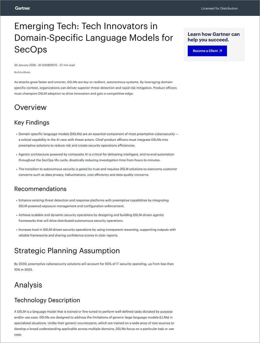 Gartner 2025 DSLM report cover
