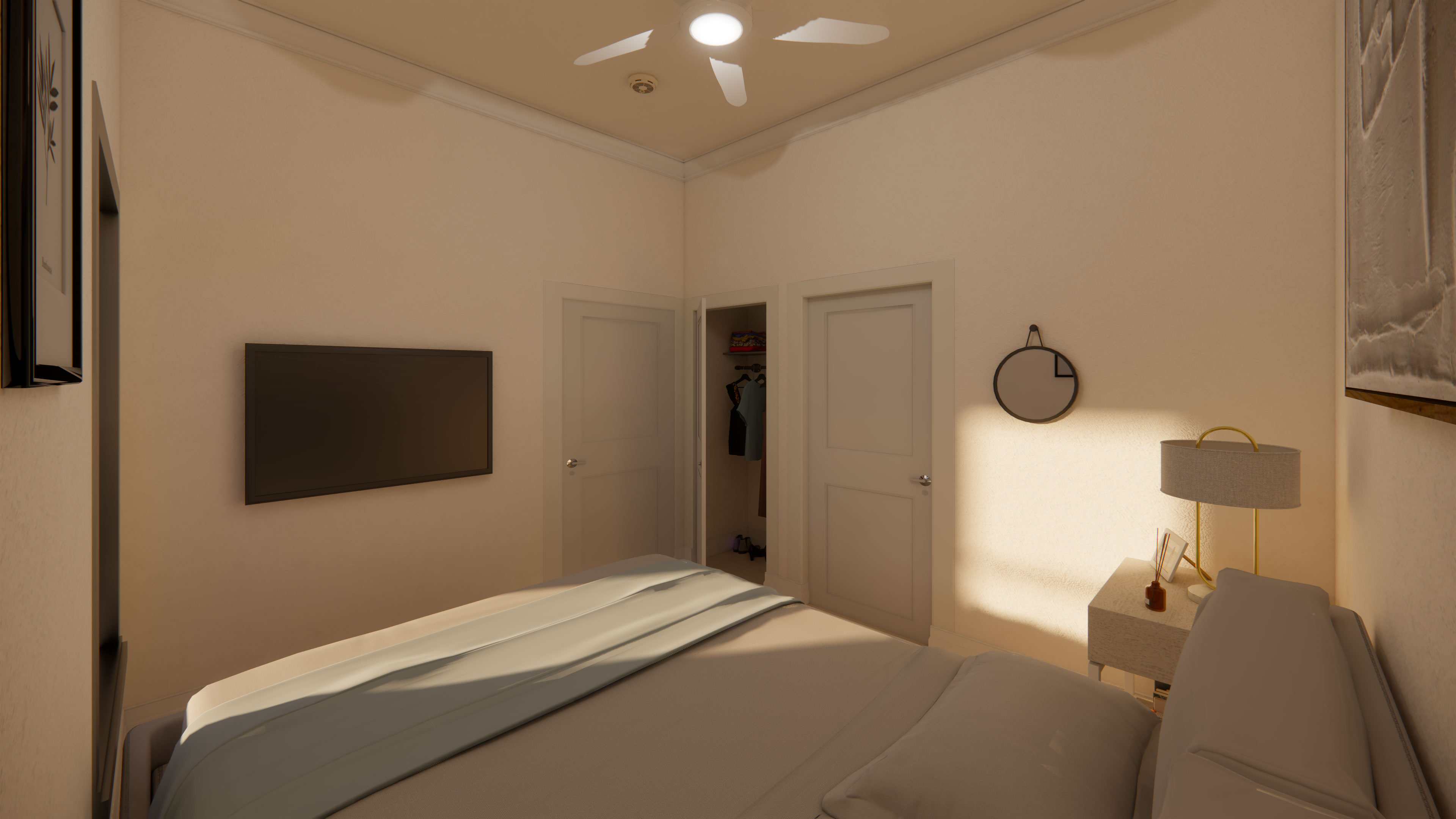 The Chloe interior: bedroom 2 view 2