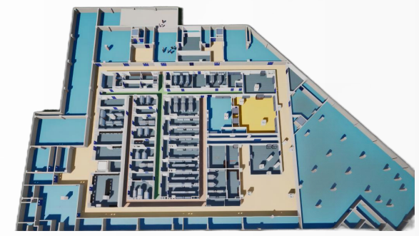 Barrier environment small animal area floor plan
