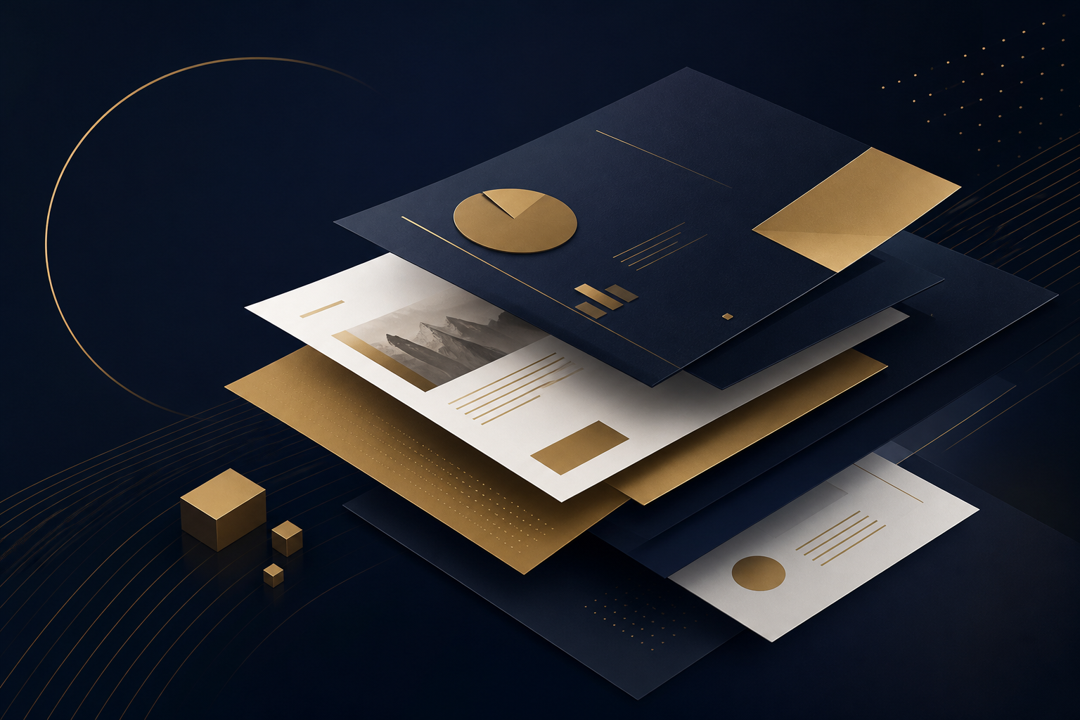 Structured digital sales and presentation materials