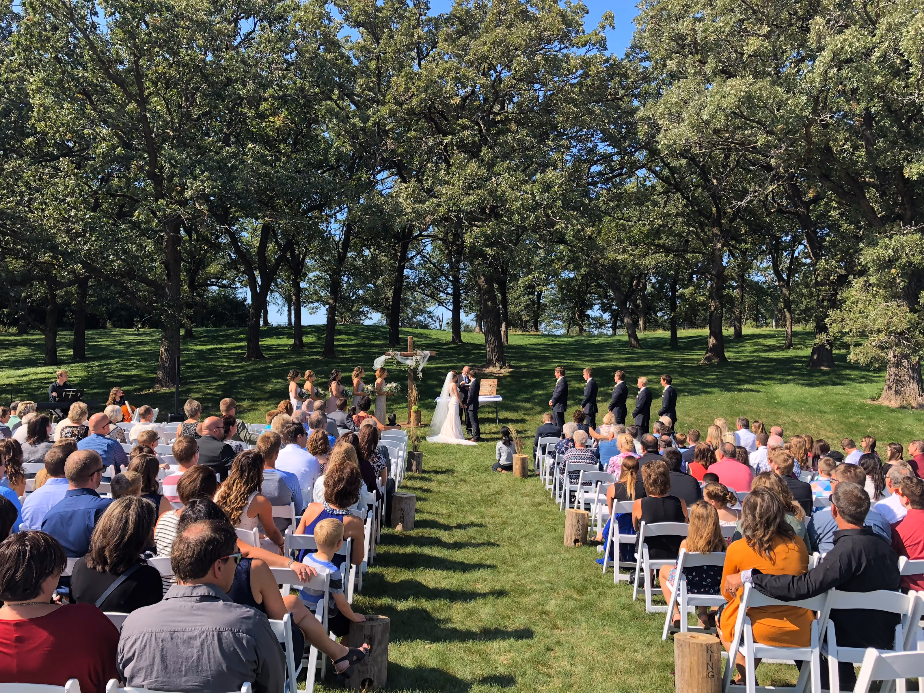 image of a couple during their wedding ceremony