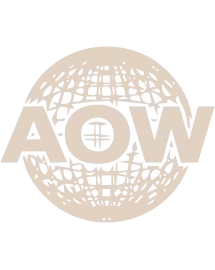An 80s inspired version of the Art of Wednesdays (AOW) logo.