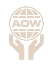 An 80s inspired version of the Art of Wednesdays (AOW) logo.