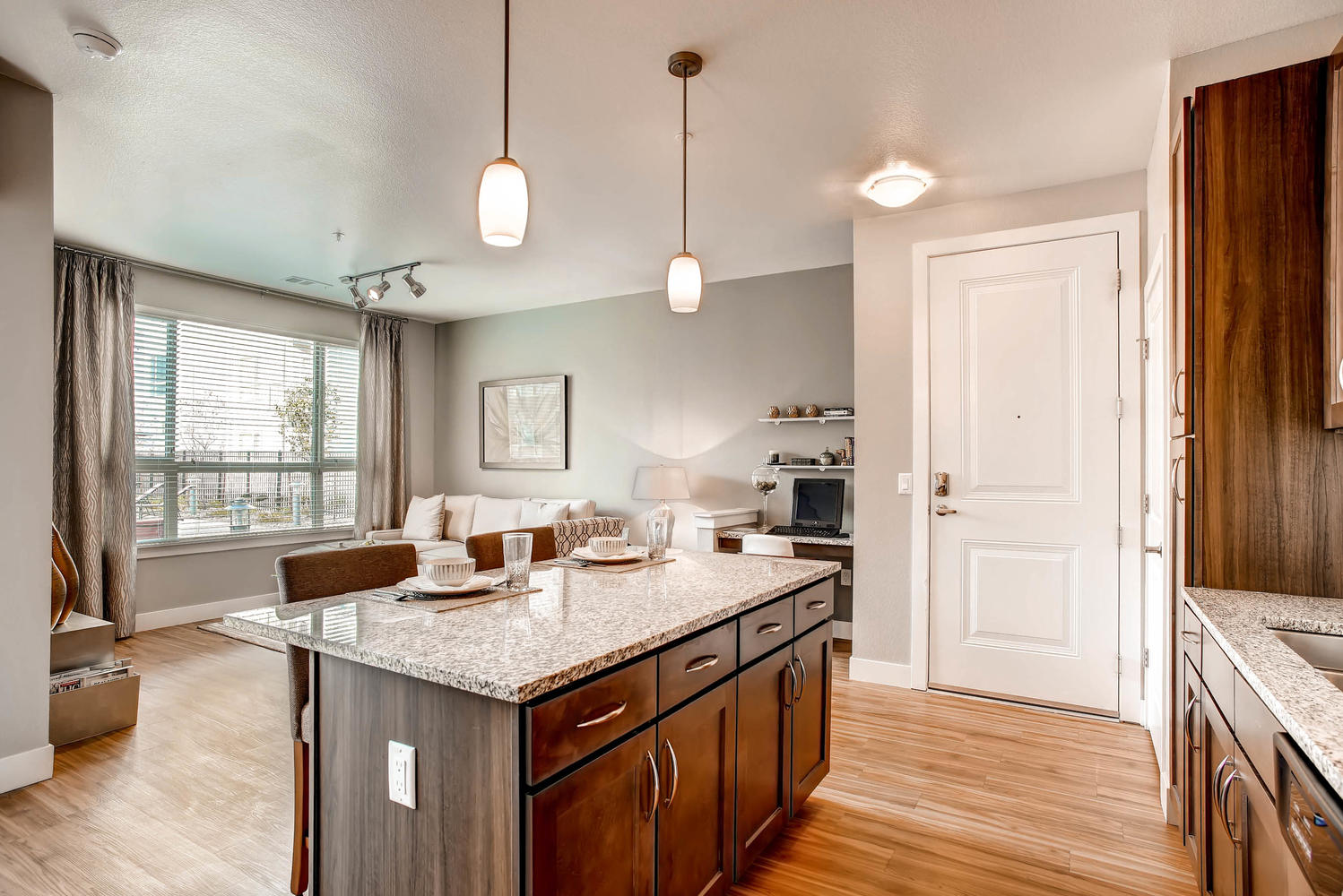 Kitchen with island