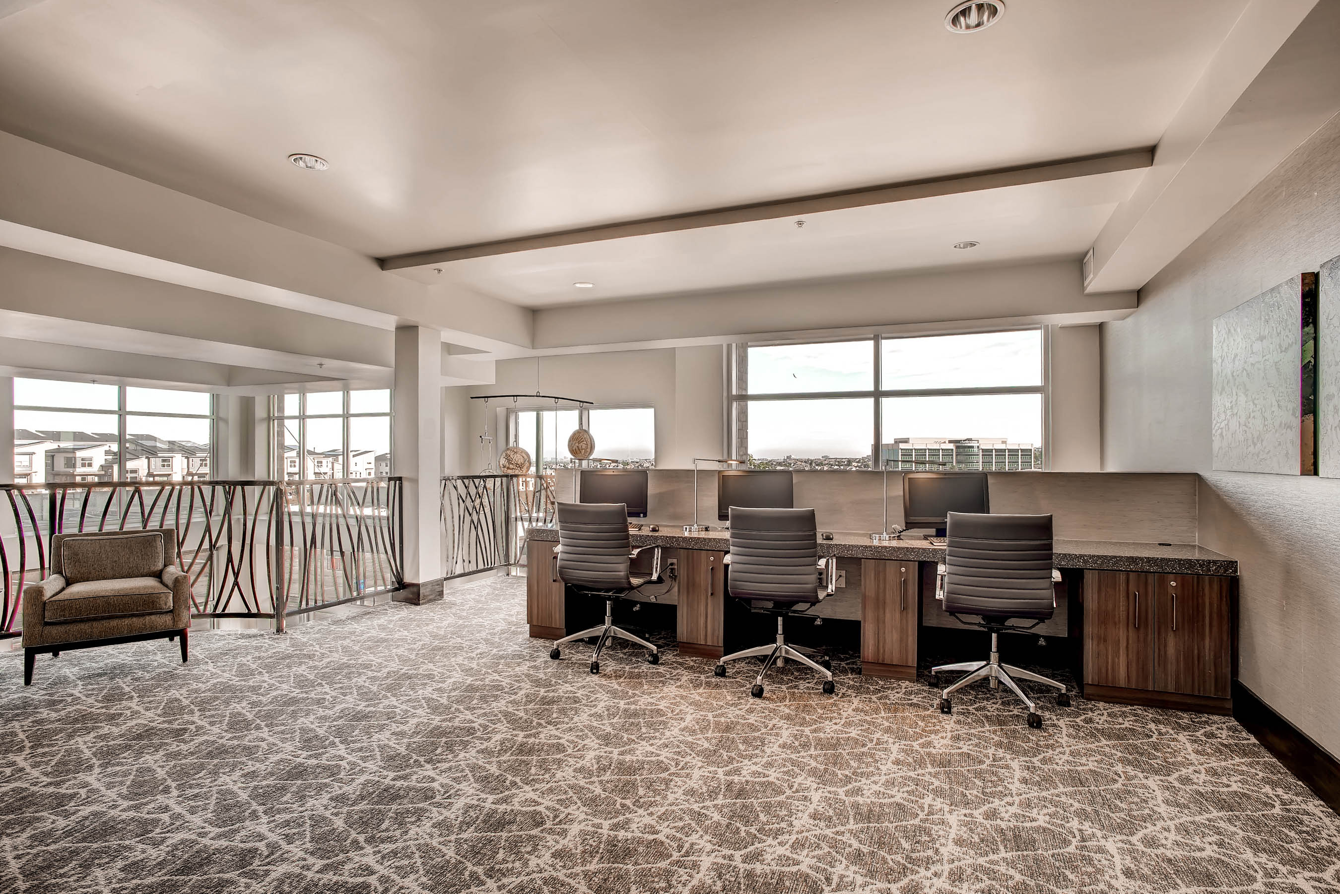 Clubhouse lounge area